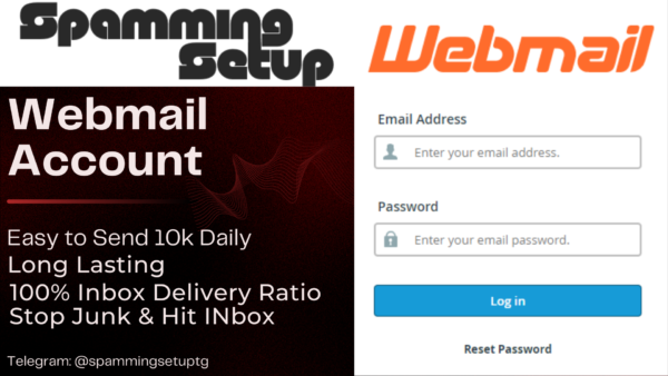 Webmail Account Fresh New | Daily Limit 10K | 100% Inbox