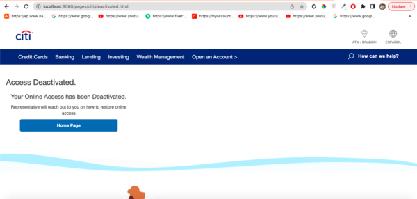 Citi Bank Scam Page 2024 Non Red - Image 4